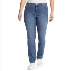 Gloria Vanderbilt Amanda Denim Blue Jeans Size 16W Average NWT